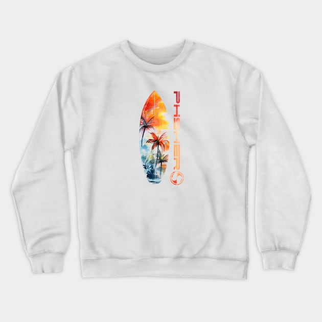 Phisher Surfboard Crewneck Sweatshirt by phisher